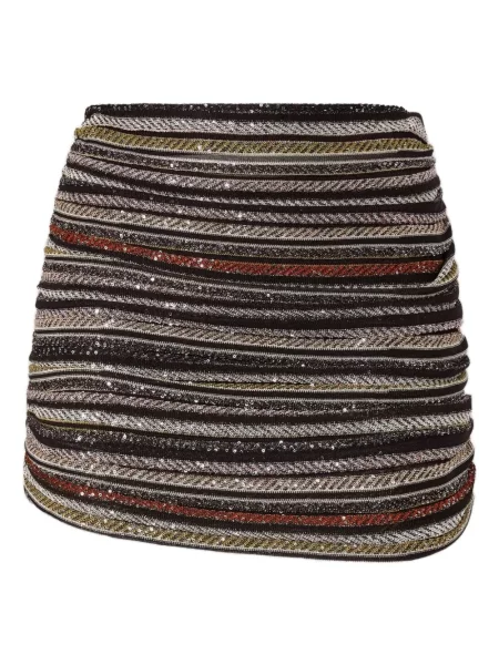 Mini fusta mini Missoni cu dungi mini negru