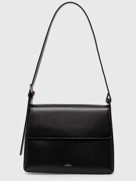 Torebka skórzana A.p.c. czarna