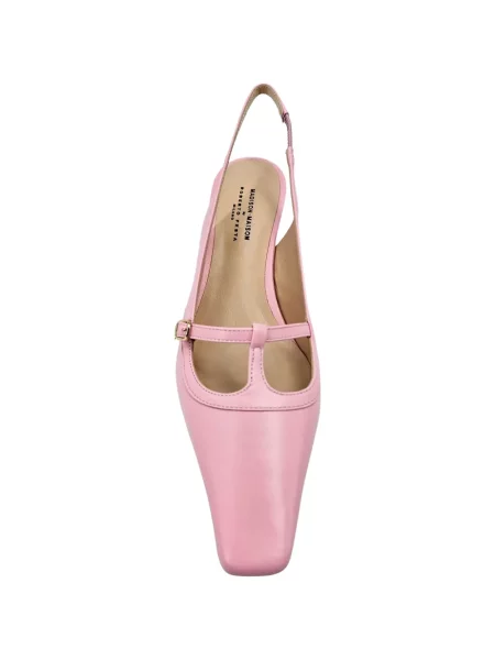 Pantofi cu toc Madison.maison cu cataramă slingback cu bretele roz