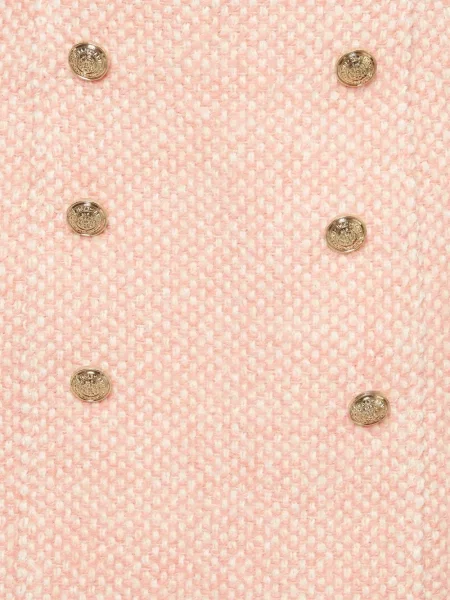 Fusta mini Maje din tweed roz