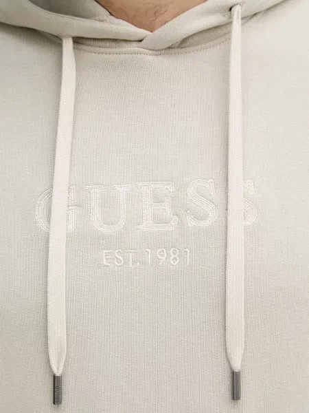 Guess кофта з капюшоном з бавовною