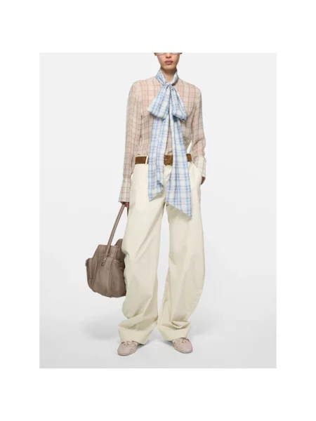 Spodnie Acne Studios beżowe