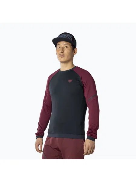 Tricou mânecă lungă Dynafit bordo