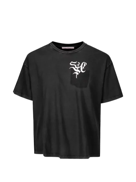 Tricou Stockholm Surfboard Club cu imagine negru