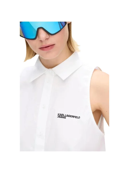Bluza Karl Lagerfeld bez rukava bijela