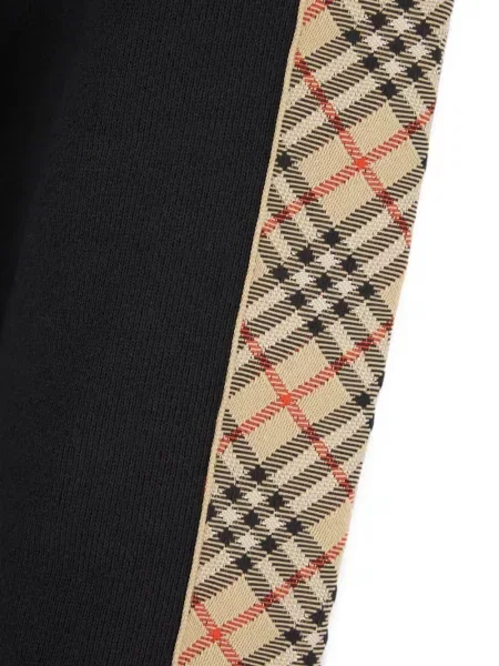 Hanorac cu glugă Burberry cu dungi negru