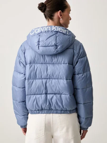 Calvin Klein Jeans krótka kurtka niebieska