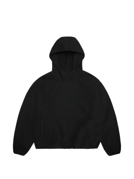 Hanorac cu glugă Rains din fleece negru