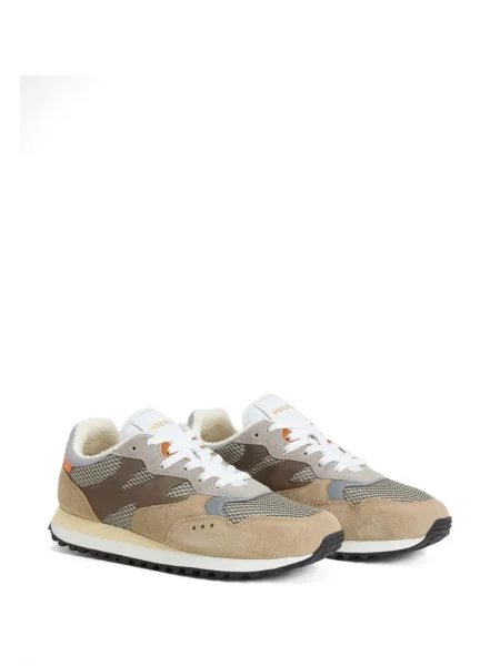 Sneakerși Woolrich cu șireturi din piele de căprioară