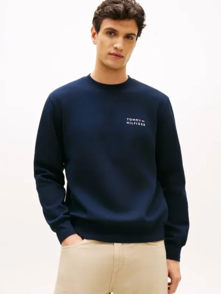 Tommy Hilfiger Pulóver BRAND LOVE kék