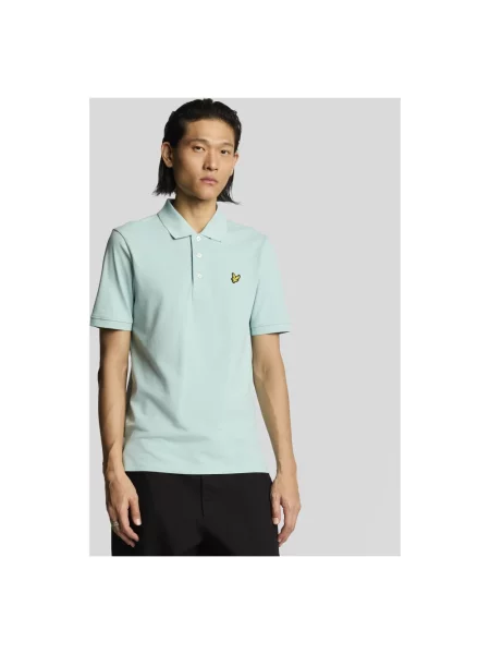 Polo Lyle & Scott Plain niebieska