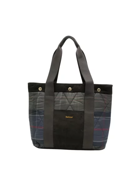 Shopperka Barbour pikowana granatowa