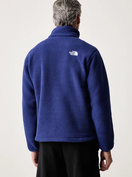 The North Face bluza polarowa Fleeski zip niebieska