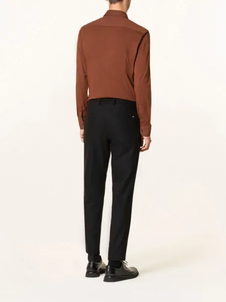 Boss Koszula Z Dżerseju Hank Slim Fit braun