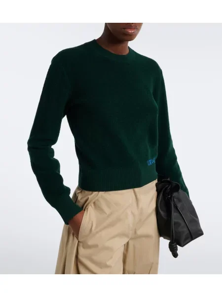 Pulover Loewe de lână cu autograf verde