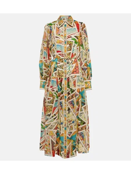 Lniana sukienka koszulowa Alemais garniturowa