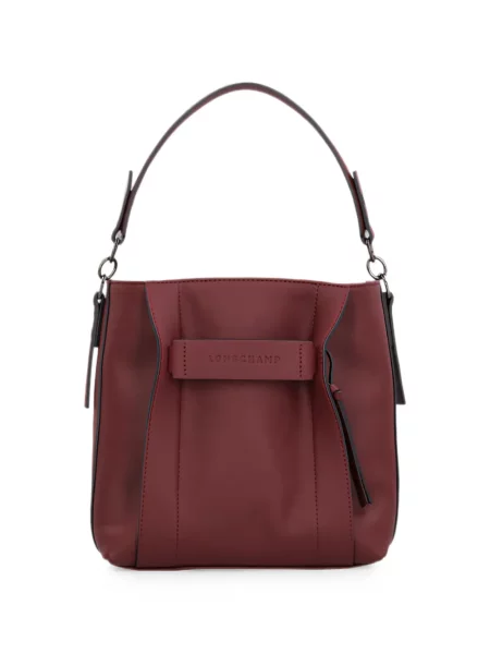 Geantă shopper Longchamp din piele roșu