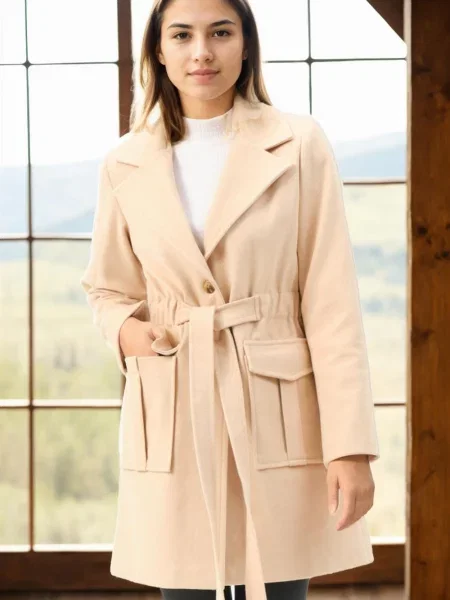 Палто Dewberry бежово