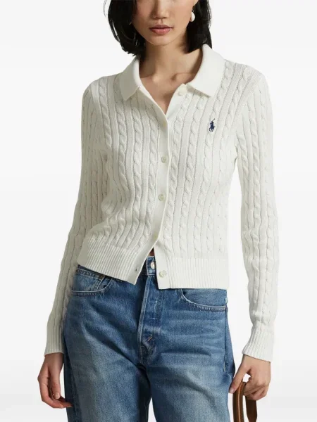 Tricou polo Polo Ralph Lauren cu dungi cu două rânduri de nasturi cu aplicații negru