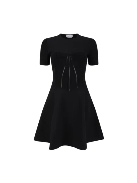 Sukienka Alexander Mcqueen dzwony czarna