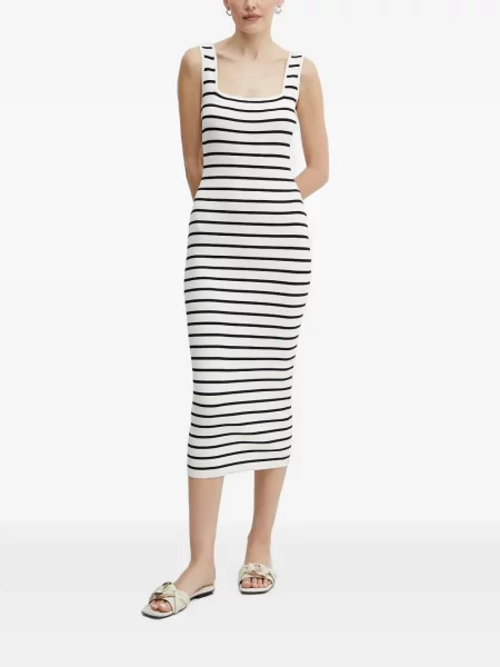 Rochie midi Morgan tricotate alb