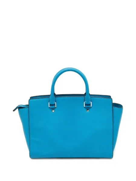 Geanta de piele Michael Kors din piele albastru