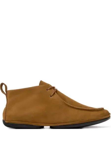 Botine Camper cu șireturi din piele maro