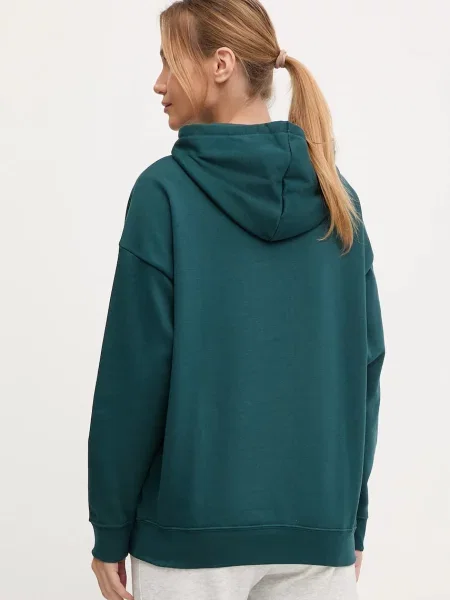 Однотонный свитер Puma с капюшоном зеленый