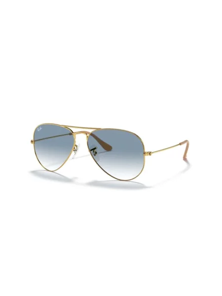 Okulary przeciwsłoneczne Ray-Ban Aviator Classic arista gold/light blue żółte
