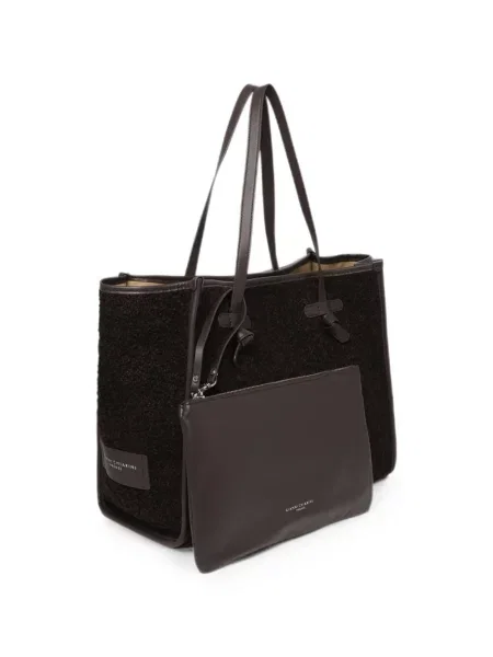 Bouclé geantă shopper Gianni Chiarini maro