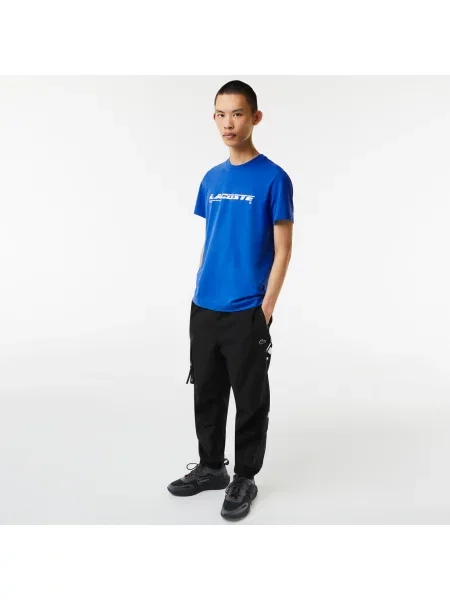 Lacoste Koszulka Regular Fit Z Nadrukiem Piqué
