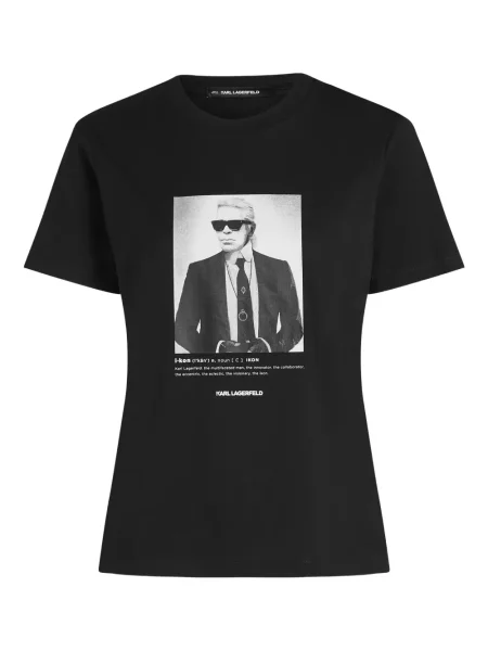 Tricou Karl Lagerfeld cu imagine negru