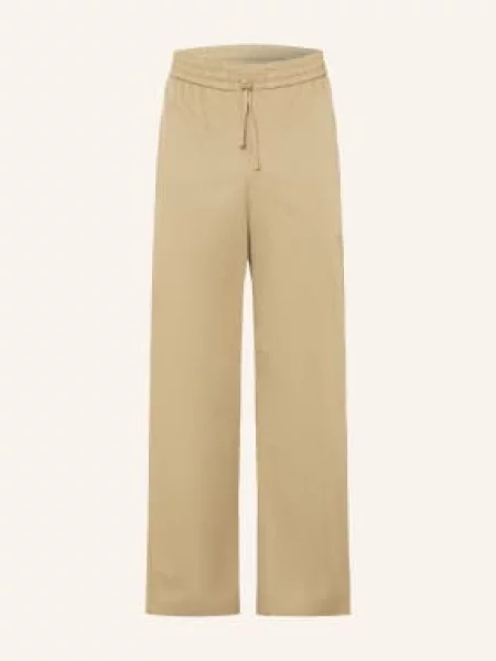 Ami Paris Spodnie W Stylu Joggingowym O Regularnym Kroju beige beżowe