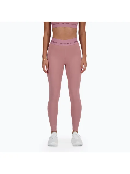 Дамски клинове New Balance Sleek High Rise 25 инча палисандър розово