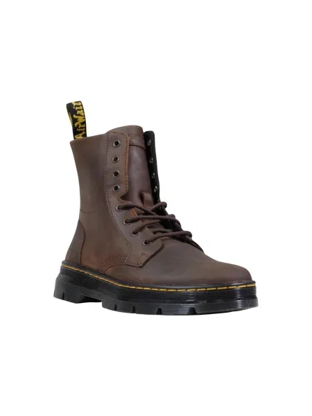 Botki Dr. Martens skórzane brązowe
