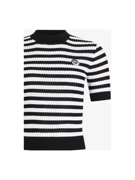 Sweter Patou w paski z paskiem