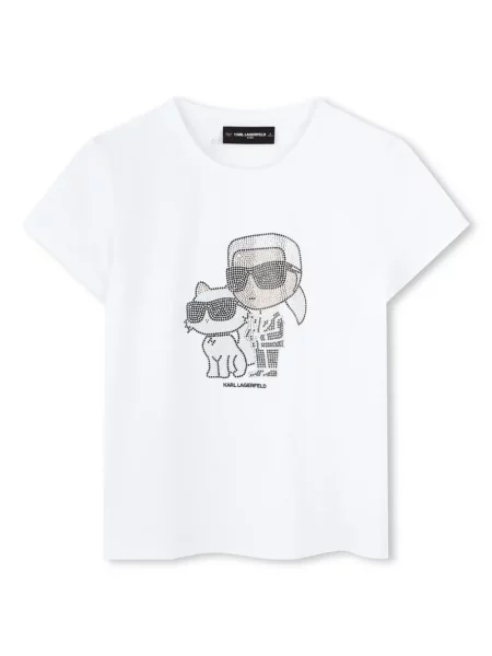 Koszulka dziecięca Karl Lagerfeld biała