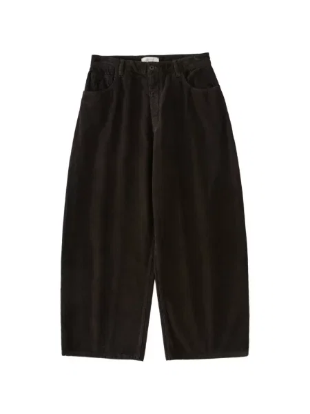 Pantaloni Studio Nicholson de catifea cord maro