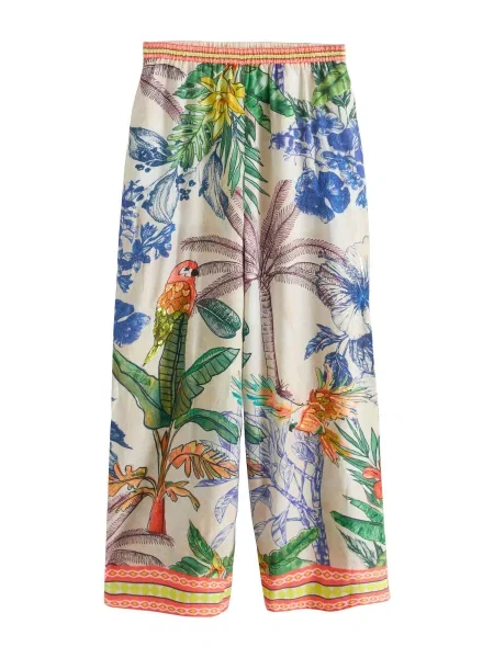 Next Pantaloni crem / regal / verde / portocaliu albastru