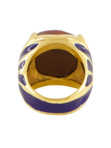 Inel Paula cu strasuri auriu