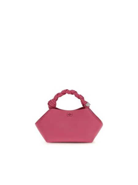 GANNI Bou Small torebka crossbody z imitacji skóry różowa