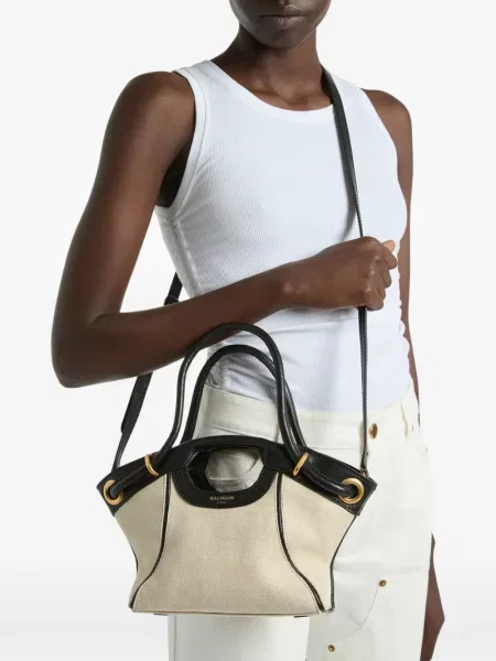 Geantă shopper Balmain din piele