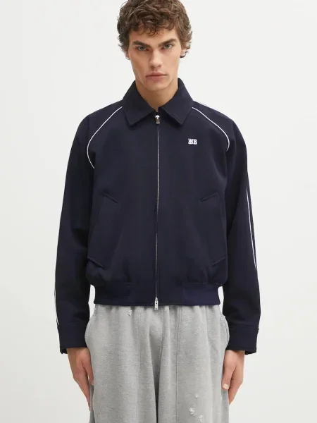 Wales Bonner geacă Voice Jacket bleumarin de tranzitie