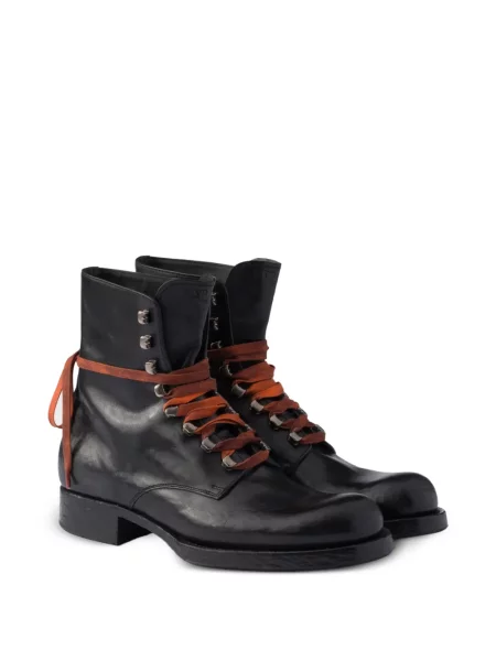 Botine Prada din piele negru