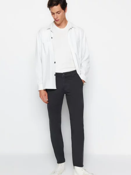 Pantaloni chino Trendyol gri