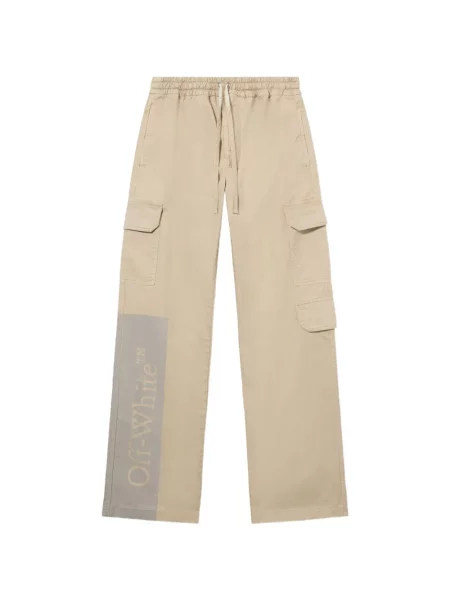 Pantaloni cargo Off-white alb