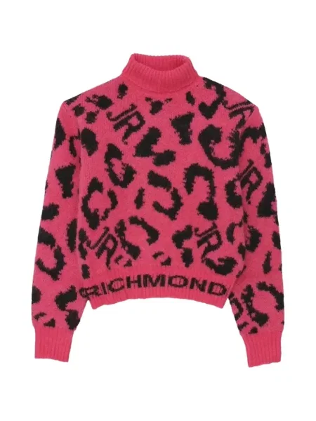 Sweter dziecięcy John Richmond różowy