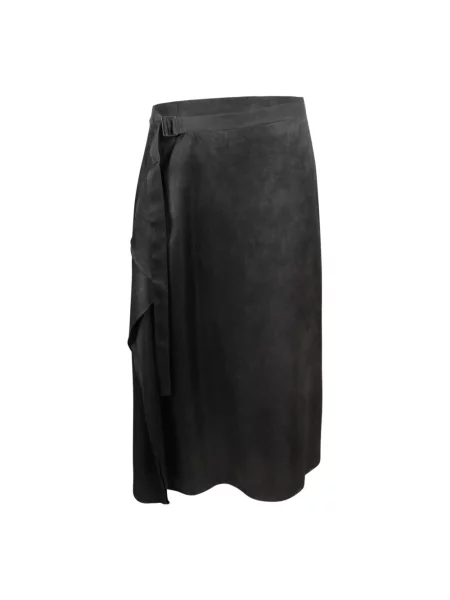 Spódnica midi Christian Wijnants wełniana asymetryczna do kolan szara