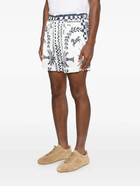 Шорти Rhude с принт бяло