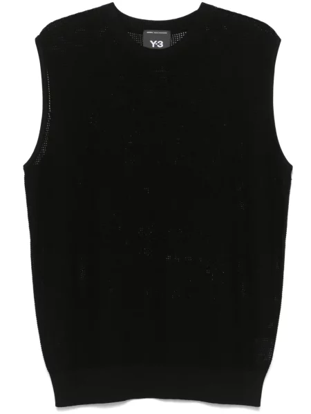 Vestă Y-3 tricotate negru